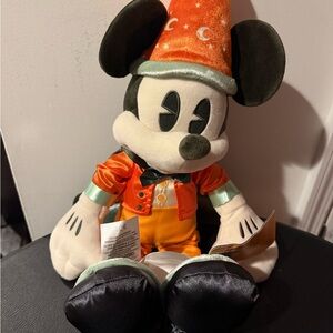 Disney Halloween Mickey Mouse Plush - Orange and Black Outfit